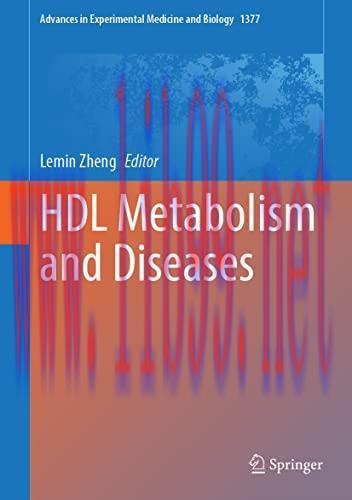 [AME]HDL Metabolism and Diseases (Advances in Experimental Medicine and Biology, 1377) (Origina...