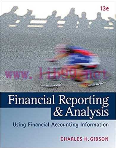 (PDF)Financial Reporting and Analysis 13th Edition