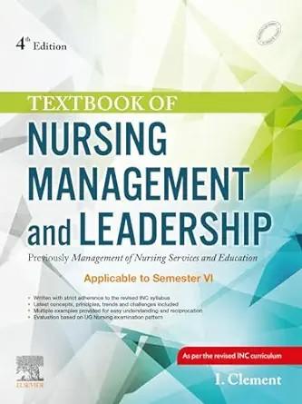 [AME]Textbook of Nursing Management and Leadership, 4th Edition (True PDF from_ Publisher)