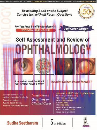 [AME]Self Assessment & Review Of Ophthalmology, 5th Edition (EPUB + Converted PDF)