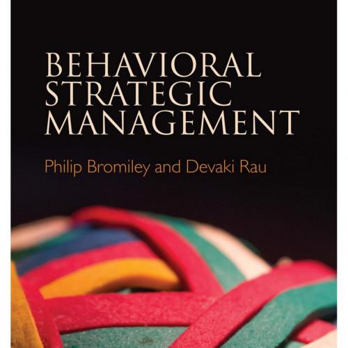 Behavioral Strategic Management - Administrator