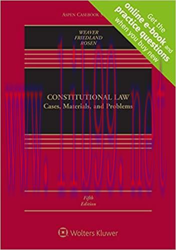 (PDF)Constitutional Law: Cases, Materials, and Problems (Aspen Casebook Series)