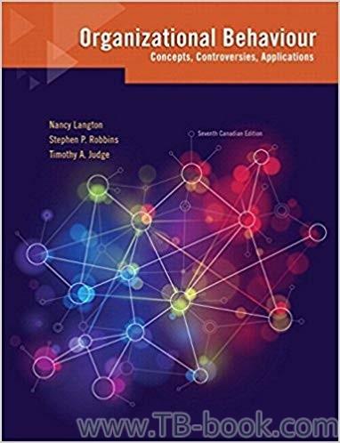 (PDF)Organizational Behaviour Concepts, Controversies, Applications 7th Canadian Edition