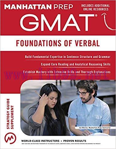 GMAT Foundations of Verbal (Manhattan Prep GMAT Strategy Guides) Sixth Edition,