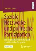 [PDF]Soziale Netzwerke und politische Partizipation: Eine empirische Untersuchung mit sozialr&auml;u...