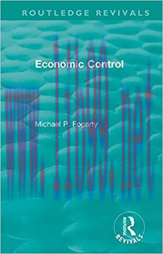 (PDF)Routledge Revivals: Economic Control (1955) 1st Edition