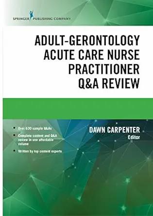 [AME]Adult-Gerontology Acute Care Nurse Practitioner Q&A Review (EPUB)