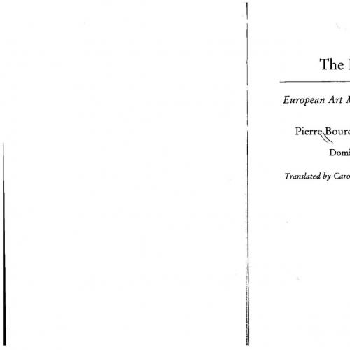 Love of Art European Art Museums and Their Public, The