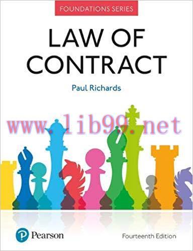 [PDF]Law of Contract 14th Edition [Paul Richards]