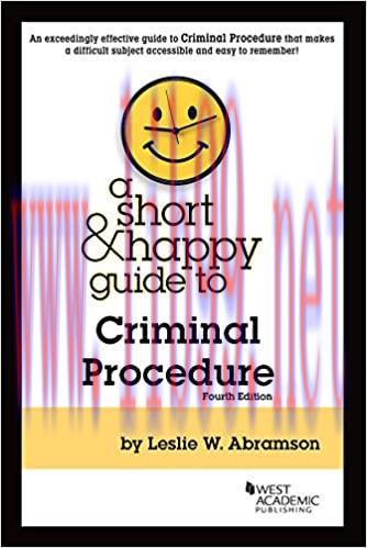 (PDF)A Short & Happy Guide to Criminal Procedure (Short & Happy Guides) 4th Edition