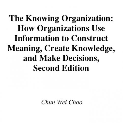 Knowing Organization _ How Organizations Use Information to Construct Meaning, Create Knowledge...