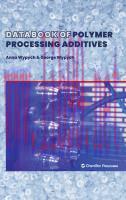 [PDF]Databook of Polymer Processing Additives