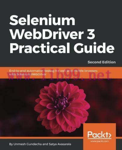 [FOX-Ebook]Selenium WebDriver 3 Practical Guide, 2nd Edition