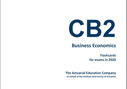 Business Economics Subject CB2 Flashcards for exams in 2020