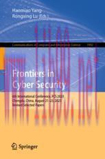 [PDF]Frontiers in Cyber Security: 6th International Conference, FCS 2023, Chengdu, China, Augus...