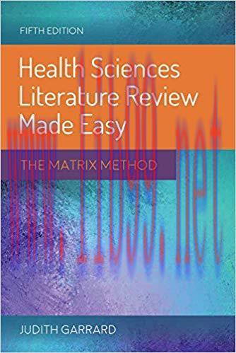 [PDF]Health Sciences Literature Review Made Easy The Matrix Method 5th Edition
