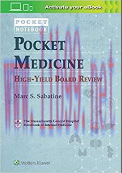 (PDF)Pocket Medicine High-Yield Board Review (Pocket Notebook)