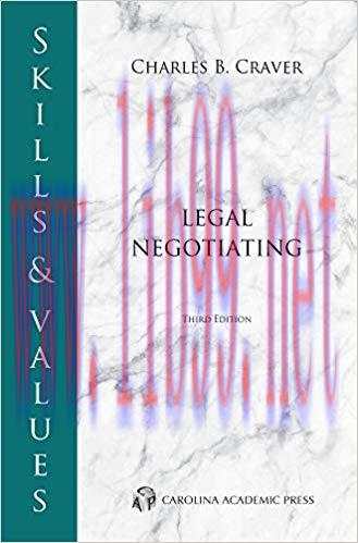 (PDF)Skills & Values: Legal Negotiating 3rd Edition