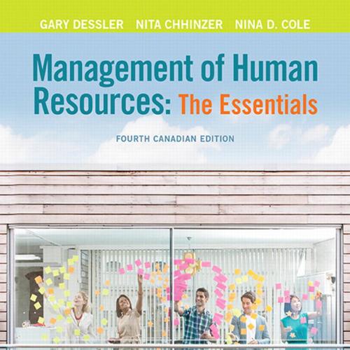 Management of Human Resources The Essentials 4th Canadian