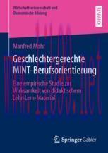 [PDF]Geschlechtergerechte MINT-Berufsorientierung: Eine empirische Studie zur Wirksamkeit von d...