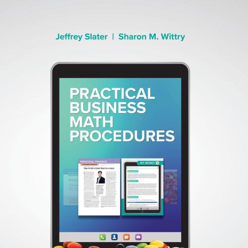Practical Business Math Procedures 13th - Jeffrey Slater