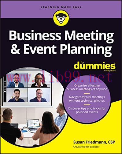 [FOX-Ebook]Business Meeting & Event Planning For Dummies, 2nd Edition