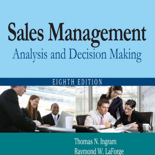 Sales Management_ Analysis and Decision Making