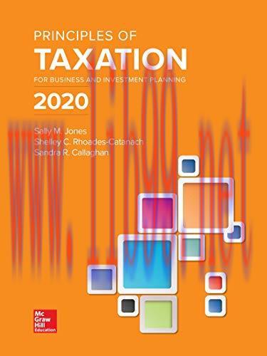 [FOX-Ebook]Principles of Taxation for Business and Investment Planning 2020 Edition