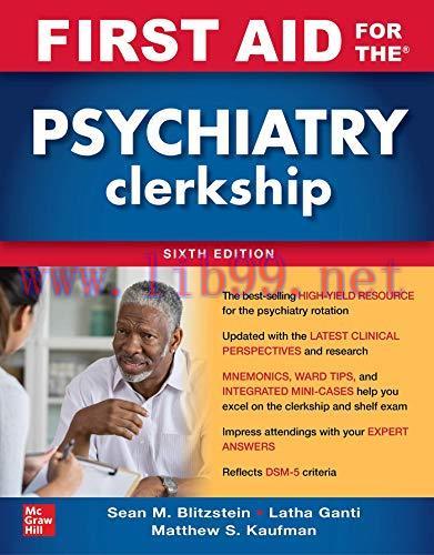[AME]First Aid for the Psychiatry Clerkship, Sixth Edition (Original PDF)