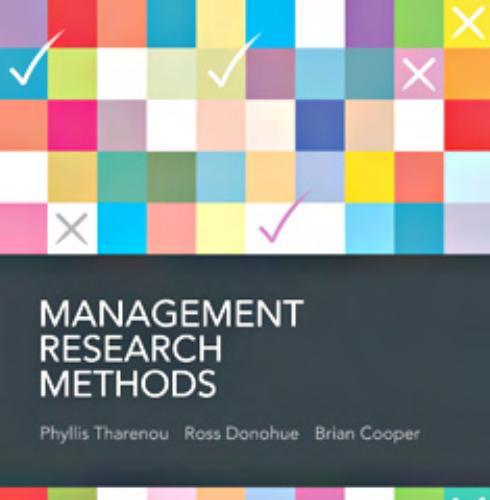 Management Research Methods by PHYLLIS THARENOU, ROSS DONOHUE