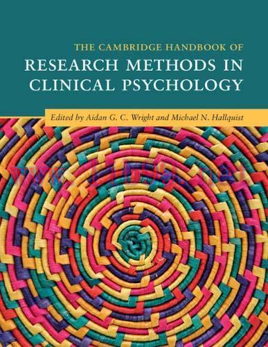 [AME]The Cambridge Handbook of Research Methods in Clinical Psychology (Cambridge Handbooks in ...