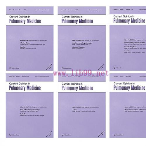 [AME]Current Opinion in Pulmonary Medicine 2019 Full Archives (True PDF)