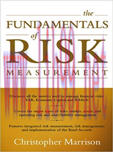 (PDF)The Fundamentals of Risk Measurement 1st Edition