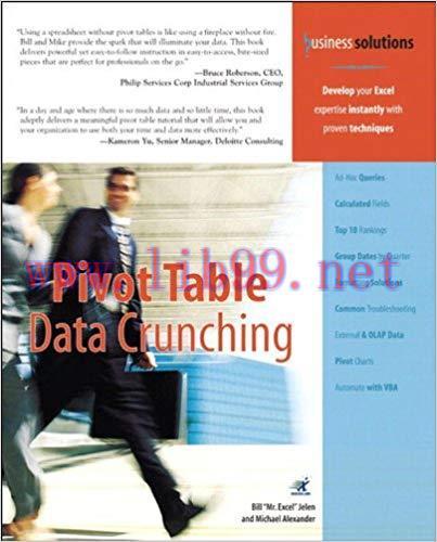 (PDF)Pivot Table Data Crunching (Business Solutions) 1st Edition