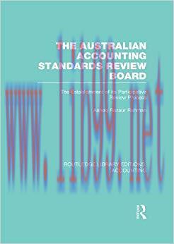 (PDF)The Australian Accounting Standards Review Board (RLE Accounting): The Establishment of it...