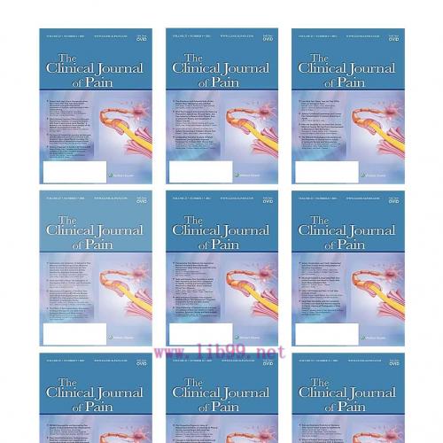 [AME]Clinical Journal of Pain 2021 Full Archives (True PDF)