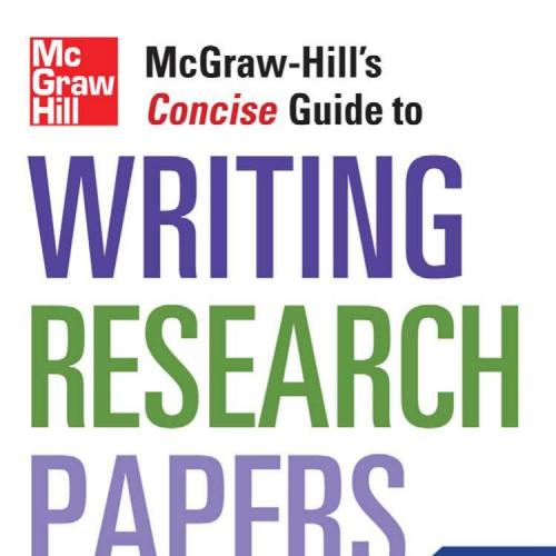 McGraw-Hill's Concise Guide to Writing Research Papers