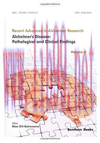 [AME]Alzheimer&rsquo;s Disease: Pathological and Clinical Findings (Recent Advances in Alzheimer Rese...