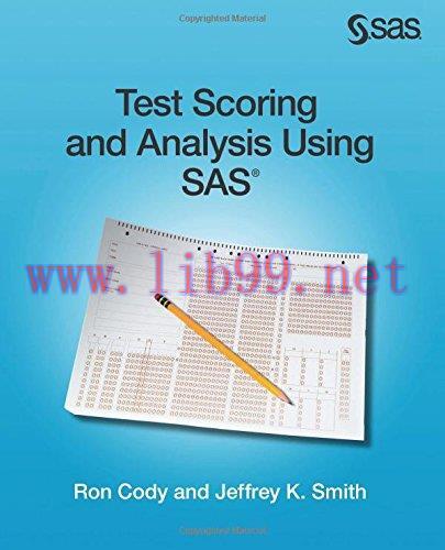 [FOX-Ebook]Test Scoring and Analysis Using SAS