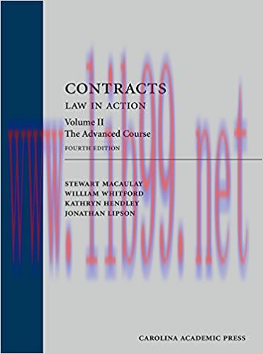 (PDF)Contracts: Law in Action, Volume 2: The Advanced Course, Fourth Edition