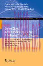 [PDF]Smart Cities, Green Technologies, and Intelligent Transport Systems: 11th International Co...