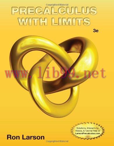 [FOX-Ebook]Precalculus with Limits, 3rd Edition (Include Solutions Manual)