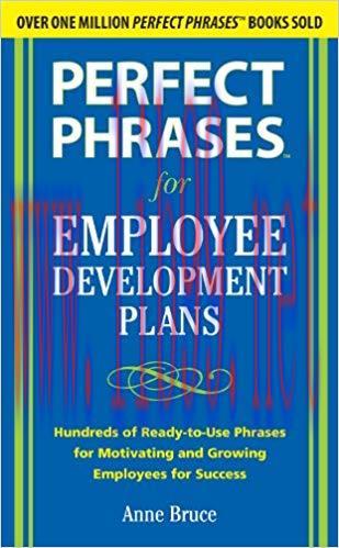 (PDF)Perfect Phrases for Employee Development Plans (Perfect Phrases Series) 1st Edition
