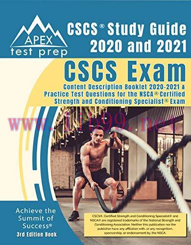 (PDF)CSCS Study Guide 2020 and 2021: CSCS Exam Content Description Booklet 2020-2021 and Practi...