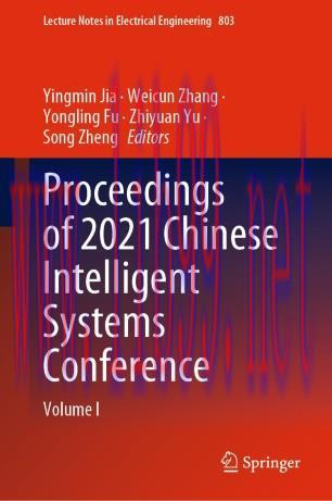 Proceedings of 2021 Chinese Intelligent Systems Conference