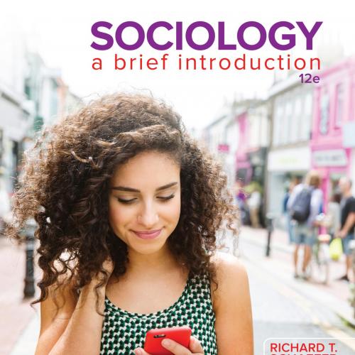 Sociology A Brief Introduction 13th Edition by Richard T. Schaefer