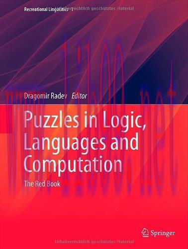 [FOX-Ebook]Puzzles in Logic, Languages and Computation: The Red Book