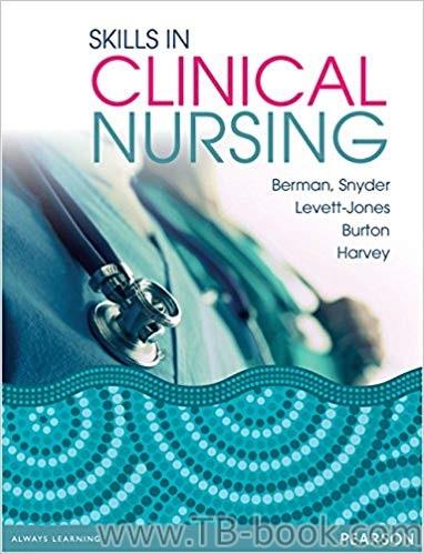 (PDF)Skills in Clinical Nursing 1st Australian Edition by Audrey Berman