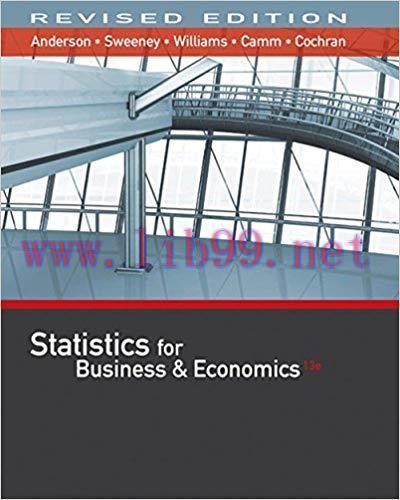 [PDF]Statistics for Business and Economics, 13e [David R. Anderson]