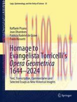 [PDF]Homage to Evangelista Torricelli&rsquo;s Opera Geometrica 1644&ndash;2024: Text, Transcription, Commen...